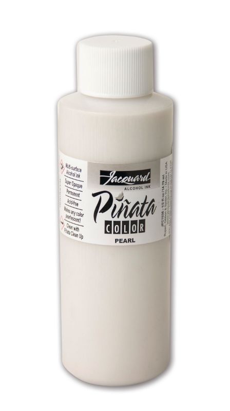 Pearlescent Jacquard Piñata Pearl 036 alcohol ink in 118.29ml, ideal for vibrant art on various hard surfaces.