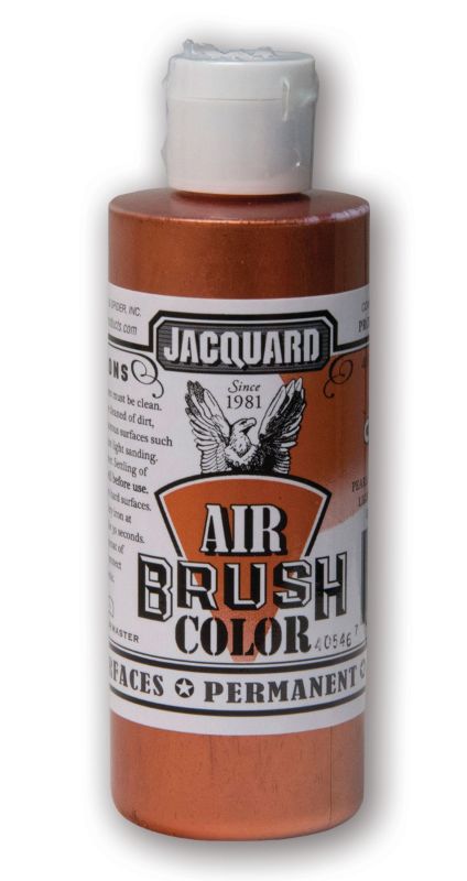 JACQUARD Metallic Copper Airbrush Paint (118.29ml) for versatile artistic projects on various surfaces with a stunning sheen.