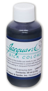 Vibrant royal blue Jacquard dye for silk and protein fibers, 59.15ml, perfect for various crafting projects.