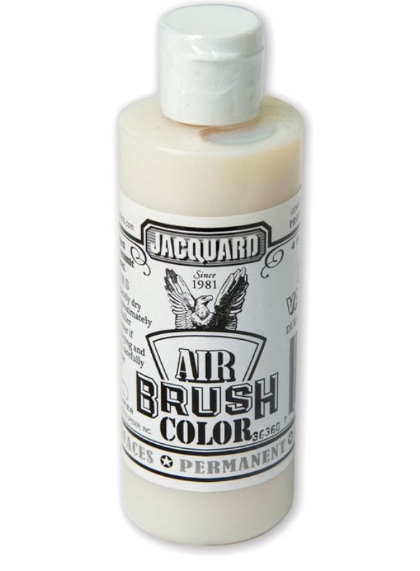 Clear varnish in a 118.29ml bottle, ideal for protecting airbrush paints on metal, plastic, and ceramics with a durable finish.