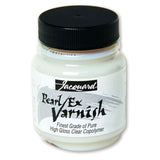 Water-based Pearl Ex Varnish by Jacquard, perfect for enhancing metallic effects on various surfaces. 66.54ml bottle.