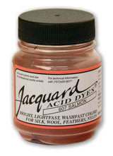 Vibrant Jacquard Acid Dye in Salmon 607, perfect for dyeing silk and wool with excellent colorfastness and intensity.