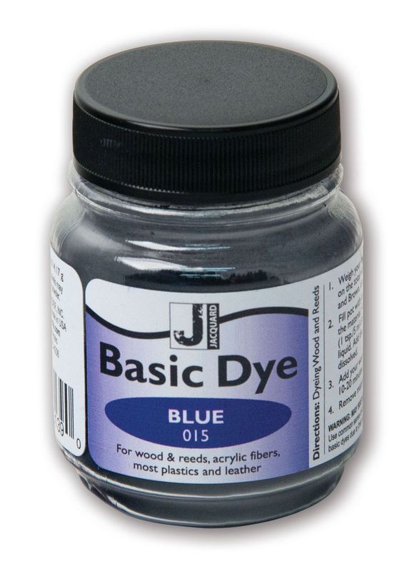 Vibrant Jacquard Blue dye for hard-to-dye materials like acrylic fibers, wood, and leather, ideal for creative projects.