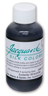 Dye - JACQUARD SILK GREEN LABEL BLACK 759, 59.15ml, provides deep black color for silk and protein fibers, ideal for creative projects.