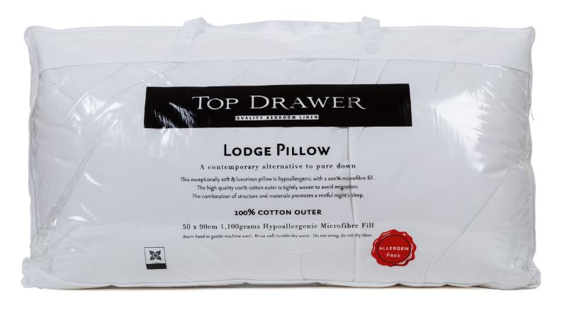 Lodge Pillow - Top Drawer Microfibre (90cm)