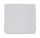 Luxurious 30cm white face cloth made of 100% cotton, soft and absorbent for skincare and everyday use.