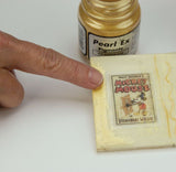 Pearl Ex Powdered Pigment in Dark Brown 637, 14g, for adding rich metallic shimmer to various art projects and surfaces.