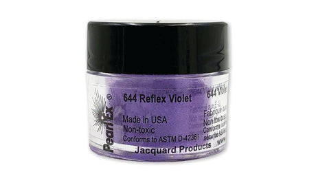 Pearl Ex Reflex Violet 644 powdered pigment in 3g jar, perfect for creating vibrant metallic and pearlescent effects in arts and crafts.