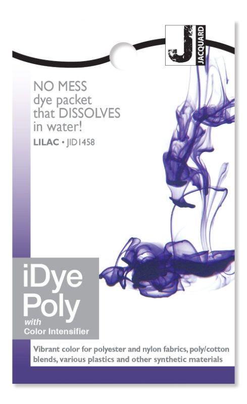 Dissolvable Jacquard Lilac dye for synthetic materials, perfect for vibrant crafting and cosplay projects.