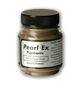 Antique Gold Pearl Ex Powdered Pigment in a 21.26g jar, ideal for vibrant metallic effects in various artistic applications.