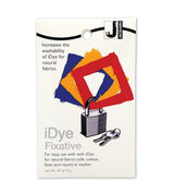 iDye Fixative by Jacquard enhances color longevity in natural fabrics, ideal for bold shades and frequent washing.