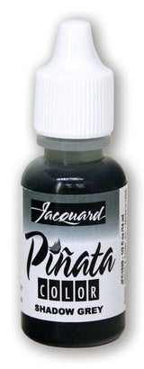 Jacquard Piñata Shadow Grey alcohol ink in a 14.79ml bottle, perfect for vibrant art on various surfaces like glass and resin.