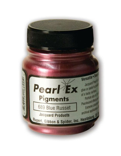 Pearl Ex Powdered Pigment in Blue Russet 689 (14g) for metallic effects in various art mediums and surfaces.