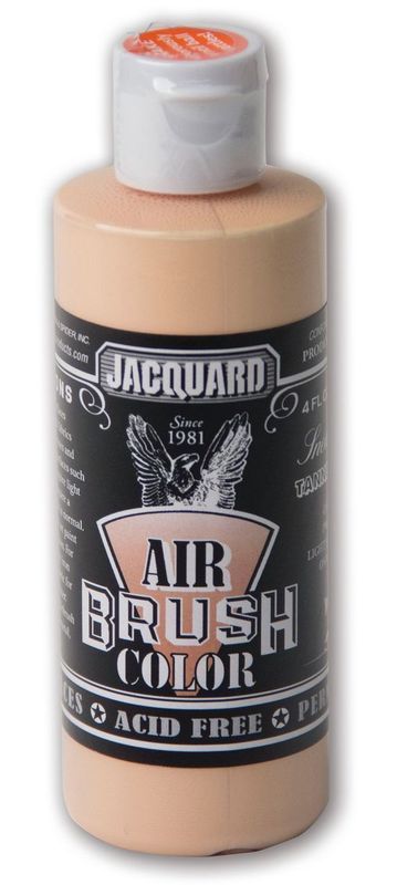 Airbrush paint in Tanned Leather for versatile, durable application on leather, canvas, plastic, and more; 118.29ml size.