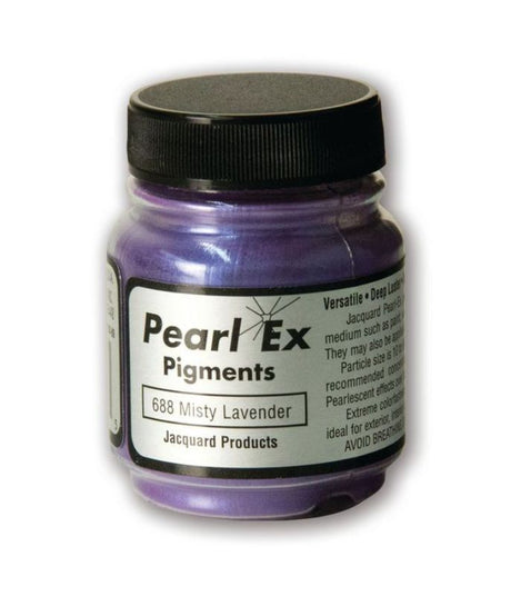 Pearl Ex Powdered Pigment in Misty Lavender, a versatile 14g pigment for stunning metallic and pearlescent effects in art.