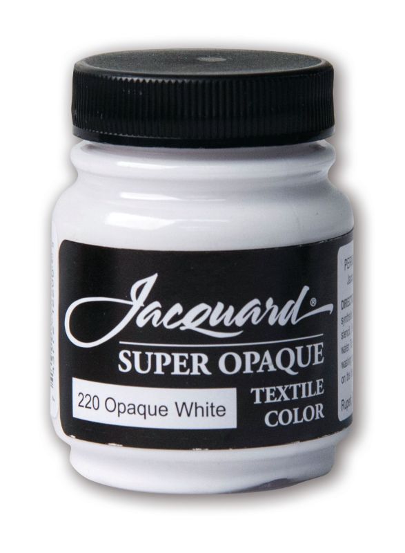 Paint - JACQUARD TEXTILE COLOURS SUPER OPAQUE WHITE 220 (66.54ml)