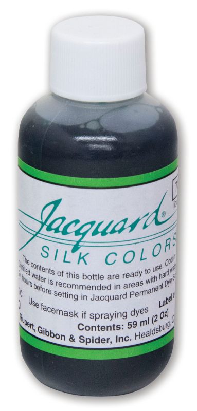 Vibrant Kelly Green fabric dye in 59.15ml, perfect for silk and protein fibers, easy application for all skill levels.