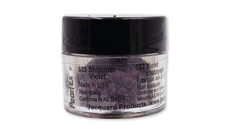 Vibrant Pearl Ex Powdered Pigment in Shimmer Violet, perfect for adding metallic effects to various art mediums.