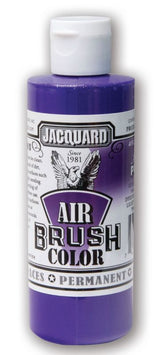 Vibrant Jacquard Airbrush Paint in Bright Purple 504, ideal for various surfaces, offering durability and excellent coverage.