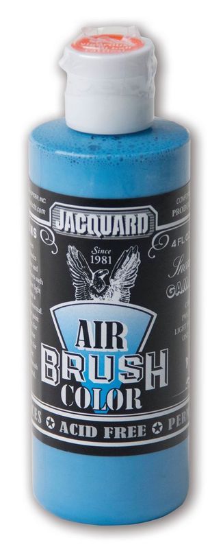 Airbrush paint in vibrant Gamma Blue 452, 118.29ml; ideal for various surfaces, easy to use, non-toxic and durable.