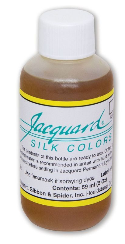 Vibrant Jacquard Silk Green Label Citron dye in 59.15ml, perfect for silk and protein fibers, ideal for all dyeing projects.