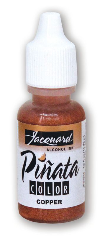 Jacquard Piñata Copper Alcohol Ink (14.79ml) - vibrant, fast-drying ink suitable for glass, metal, and various non-porous surfaces.