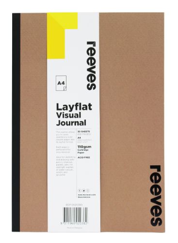 Reeves Layflat Visual Journals A4 Kraft