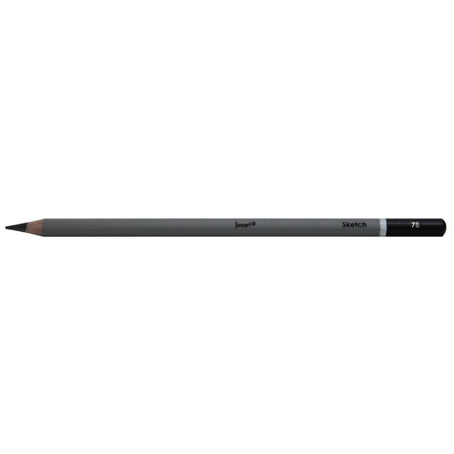 High-quality JASART 7B sketching pencil crafted from FSC certified wood for smooth sharpening and rich, dark strokes.