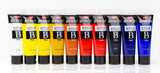 A 75ml tube of JASART BYRON acrylic paint in vibrant black, ideal for various surfaces and non-toxic crafting.