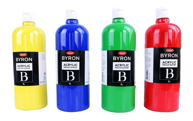 Jasart Byron Skin Tone Acrylic Paint in 1L, vibrant, non-toxic, ideal for realistic skin textures on various surfaces.