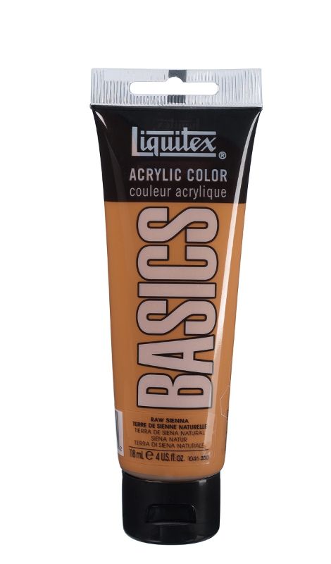 Acrylic Paint - Liquitex Basics 118ml (Raw Sienna)