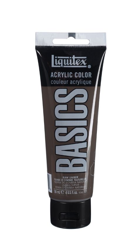 Acrylic Paint - Liquitex Basics 118ml (Raw Umber)