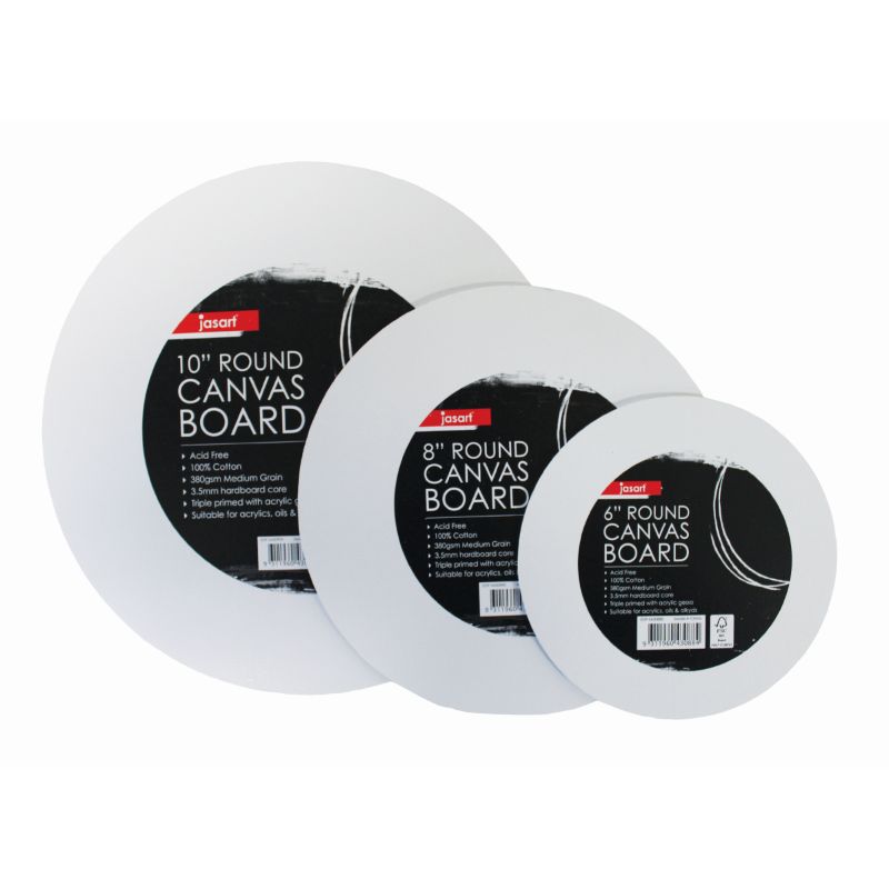 Jasart Round Canvas Boards - FSC (16")