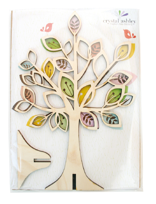 Elegant pine jewelry stand shaped like a spring tree, ideal for organizing necklaces, bangles, and earrings.