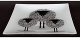 Ornamental Plate - Sheep (Glass)  - Kiwiana