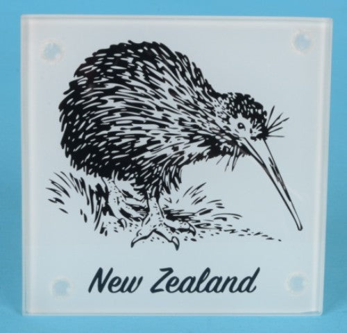Coaster Set - Glass Kiwi