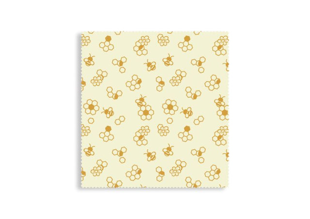 Large Karlstert Beeswax Food Wrap, eco-friendly, reusable, ideal for veggies, fruits, and leftovers, measuring 33 x 35.5 cm.