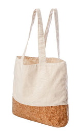 Eco-friendly Pocket Grocery Bag - Karlstert in natural cotton and cork, lightweight, reversible, and durable for sustainable shopping.