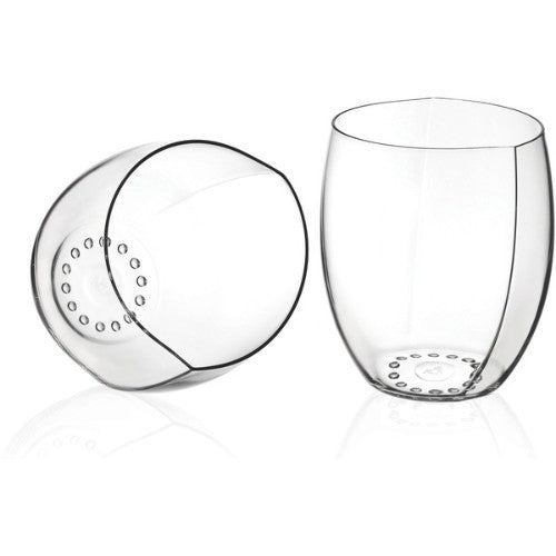 Lead-free crystal wine glass set from RCR, 39cl capacity, elegant design made in Italy for red wine enjoyment.