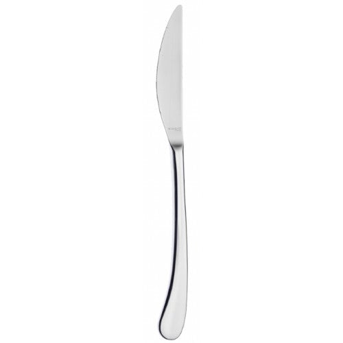 Elegant Bugatti Settimochello Mirror Table Knife featuring a premium stainless steel build and stunning mirror finish.