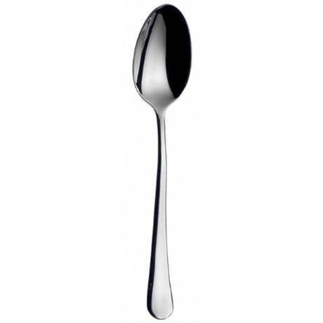 Elegant Bugatti Settimochello mirror dessert spoon with a luxurious finish, ideal for fine dining and special occasions.