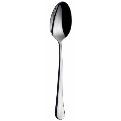 Elegant Bugatti Settimochello mirror dessert spoon with a luxurious finish, ideal for fine dining and special occasions.