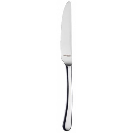 Elegant Bugatti Settimochello Mirror Dessert Knife in premium stainless steel, perfect for serving luxurious desserts.