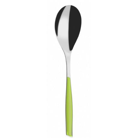 Luxurious Bugatti Glamour Green Serving Spoon with ergonomic handle, perfect for elegant dining and serving.