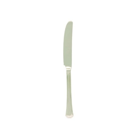Elegant set of 12 Tablekraft Eiffel Table Knives, crafted from stainless steel with a contemporary design for any dining occasion.