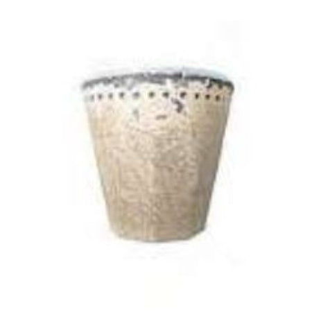 Vintage cream café cup, 9x9cm, elegant design for hot beverages, microwave and dishwasher safe, perfect for coffee lovers.