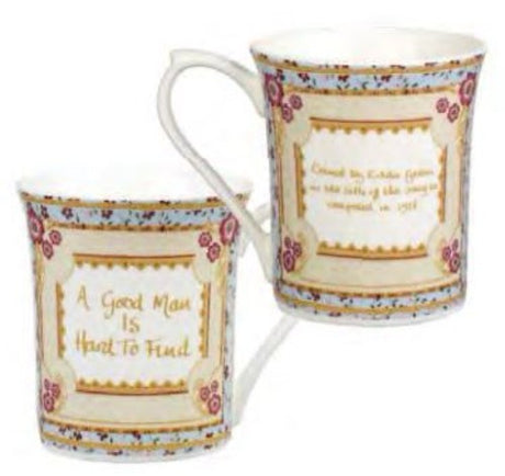 Elegant 220ml bone china mug with a charming design, perfect for savoring special moments over coffee or tea.