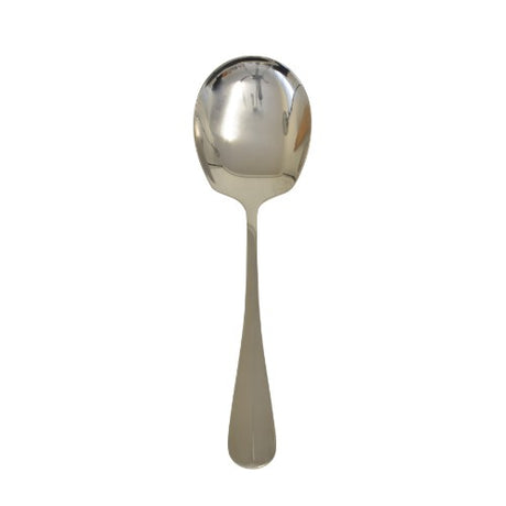 Set of 6 Rockingham Sheffield serving spoons, high-quality stainless steel with polished finish, ideal for elegant dining and serving.