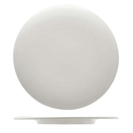Leela Baralee Neo Flat Platter 31cm showcasing elegant design and intricate embossments for stylish dining presentations.