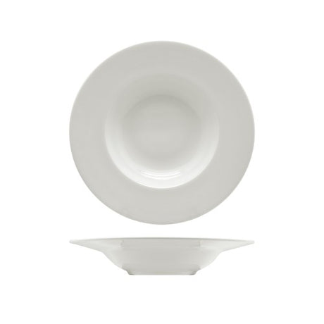 Leela Baralee 23cm pasta plate featuring elegant design and embossed detailing for stylish dining and large portion serving.